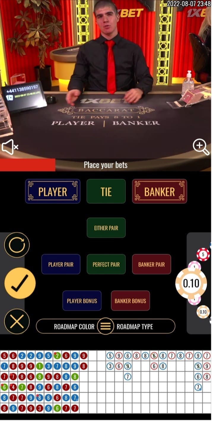 1xbet бакара